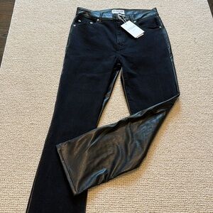 Derek Lam 10 Crosby Women's Kate High-Rise Straight-Leg Stretch Jeans size 28